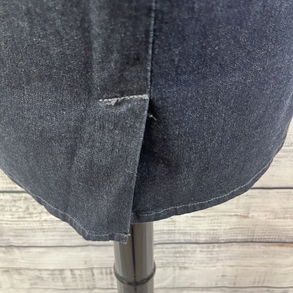 Converse One Star Skirt size 28 Denim Jean Straight Knee Casual Stretch Slim - Picture 10 of 11